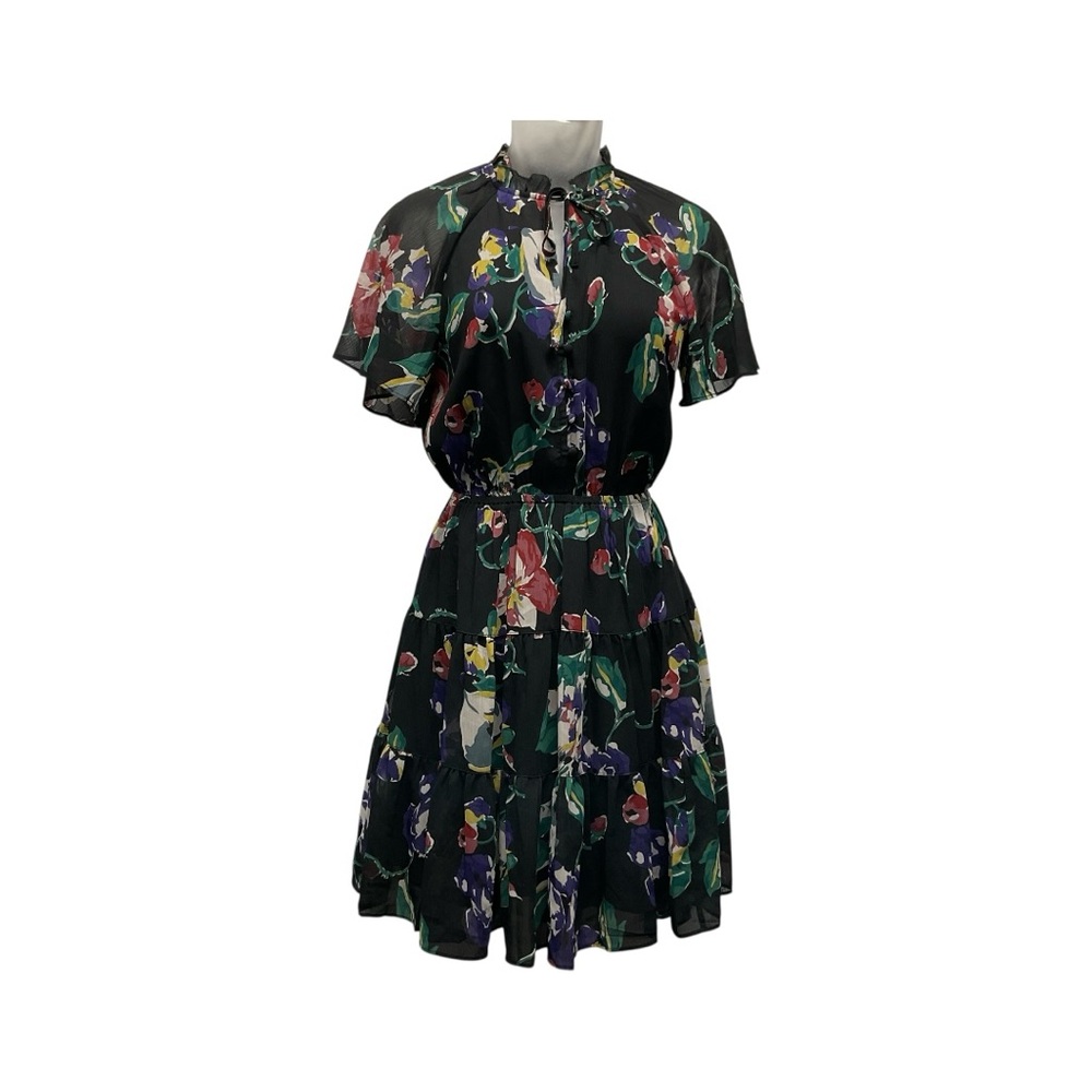 Lauren Ralph Lauren Georgette Flutter Sleeve Fit and flare Mini Dress whimsical